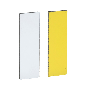 Schneider Electric Legend; 8x27mm; blank; white/yellow; for 30x40mm legend holders
